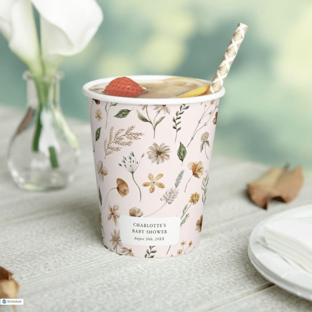 Picnic Baby Shower Paper Cups