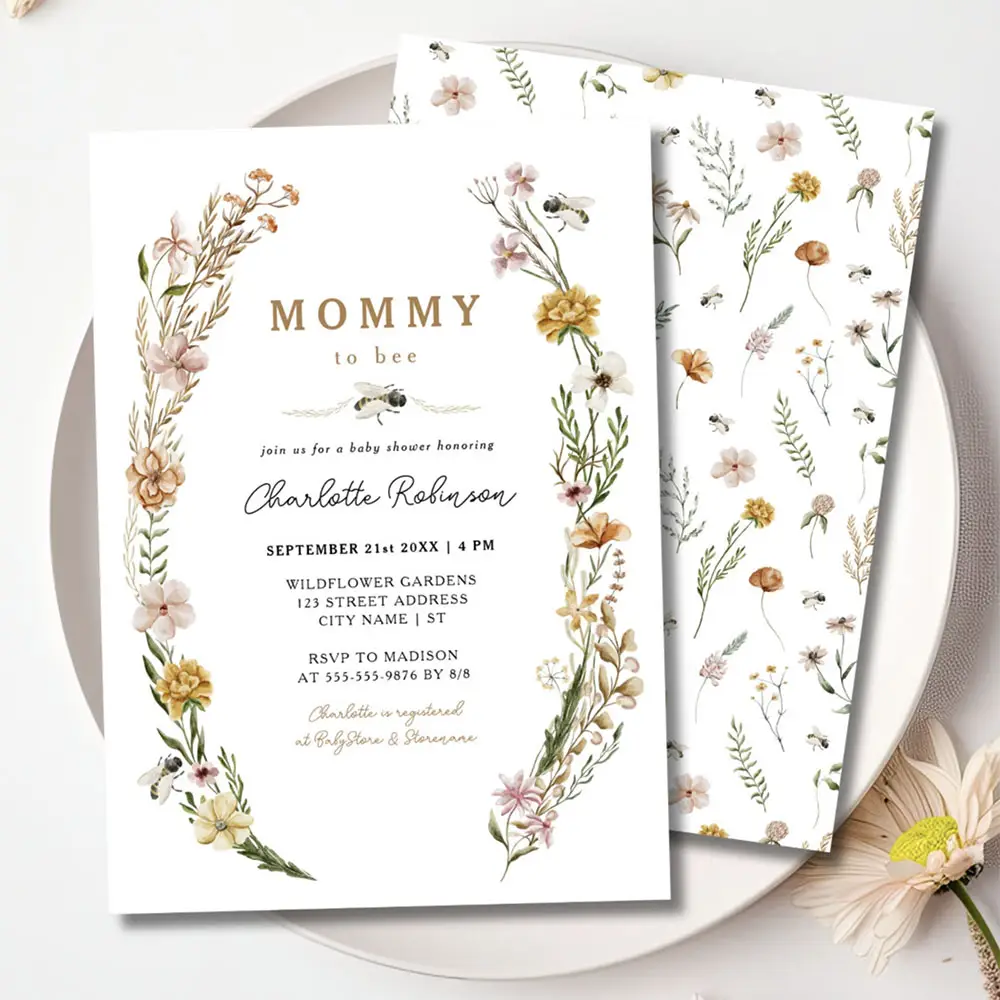 Mommy To Bee Invite