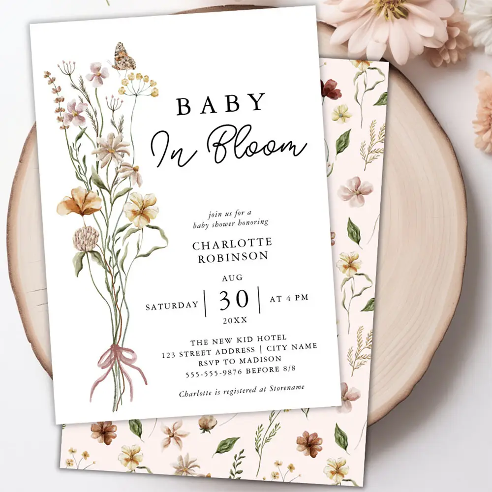 baby in bloom spring baby shower theme