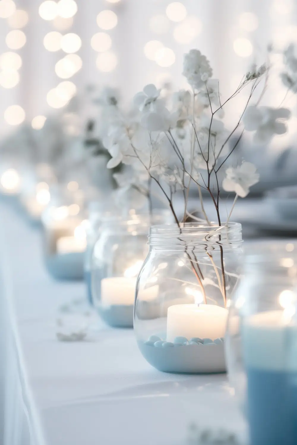 winter baby shower themes, icey blue