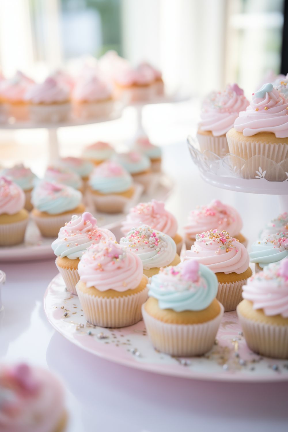 cupcake treats for a baby shower at work